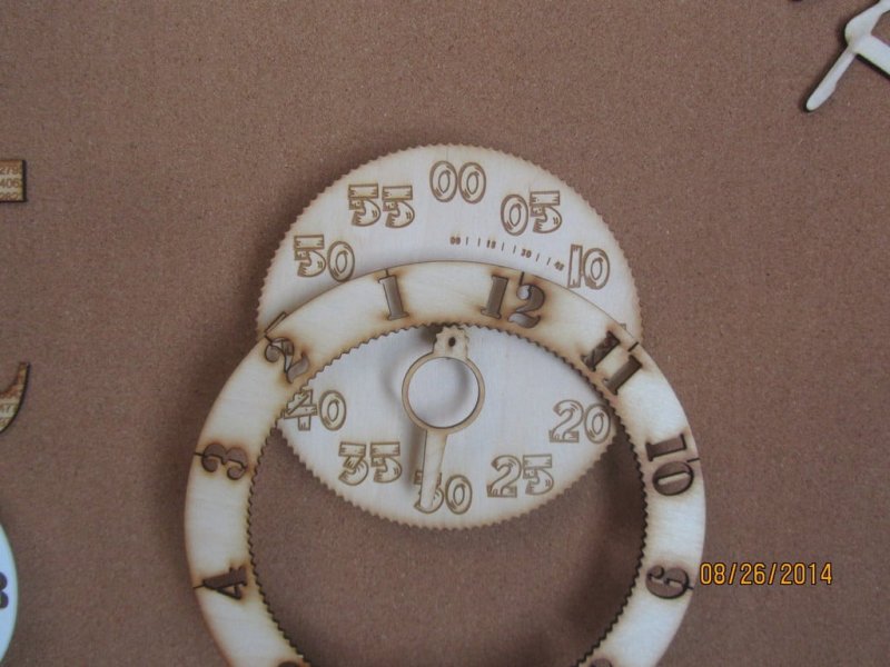 Laser Cut Gear Clock