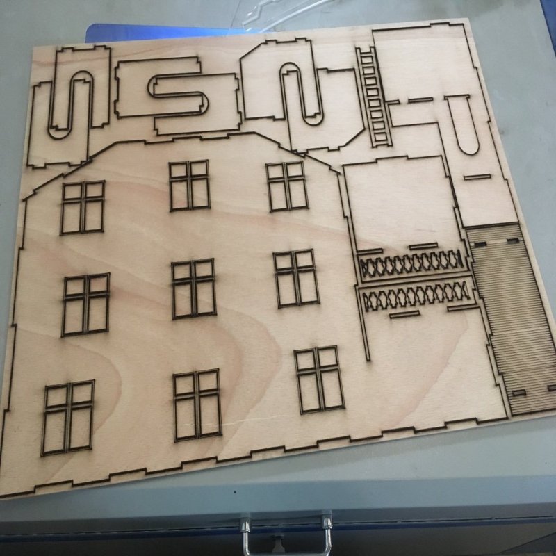 Laser Cut House for Playmobil Laser Cutting