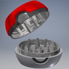 Pokegrinder, Pokeball Grinder 3D Printer Model