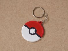 Keychain Multicolor Pokemon 3D Printer Model