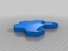 Hex Parts Tray 3D Printer Model