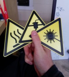 Lab Style Warning Signs – Multiple 3D Printer Model