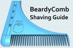 An Open Source Beard Comb Tool 3D Printer Model