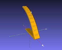 Overhang Angle Test Object 3D Printer Model