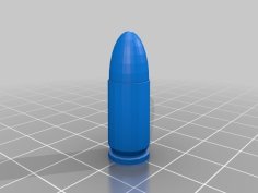 9mm Bullet Replica 3D Printer Model