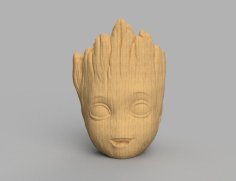 Happy Baby Groot Planter 3D Printer Model