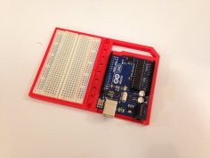 Arduino W/Breadboard Holder 3D Printer Model