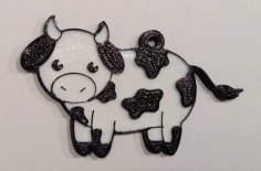 Cow Keychain 3D Printer Model