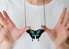 Butterfly Necklace 3D Printer Model