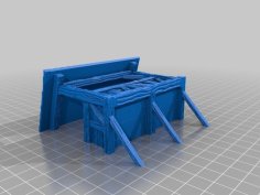 Old Quarters Addon Balcony, Covered And Open 3D Printer Model