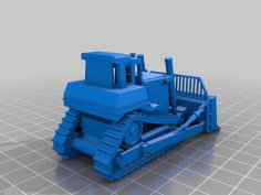 High Track Dozer V2.0 HO Scale 3D Printer Model