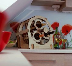 Planetary Gear Wine Stand 10mm dxf File