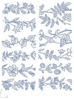 Floral dxf file