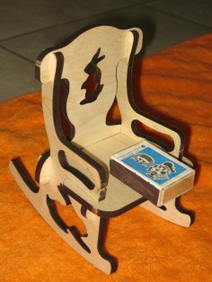 Laserowo wycinane krzesło dla lalek 6mm