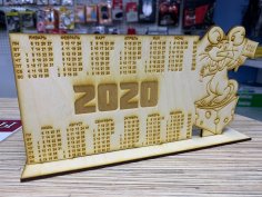 Lasergeschnittener Kalender 2020