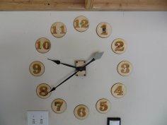 Laser Cut Large Wall Clock 20 Inch Free Vector