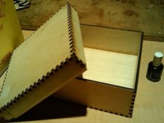 Laser Cut Small Box With Lid DXF File