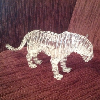 Laser Cut Panther 3D Puzzle Acrylic DXF File