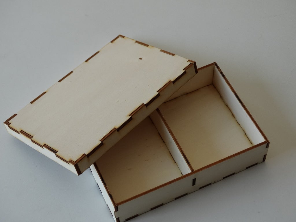 Ящик для хранения сортировочной коробки с лазерной резкой с крышкой 3 мм