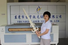 Laser Cut Wood Sword Free Vector