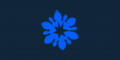 Snowflake design 6 stl file
