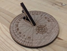 Laser Cut Sundial Free Vector