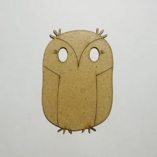Laser Cut Owl Wooden Cutout Unfinished Craft Free Vector