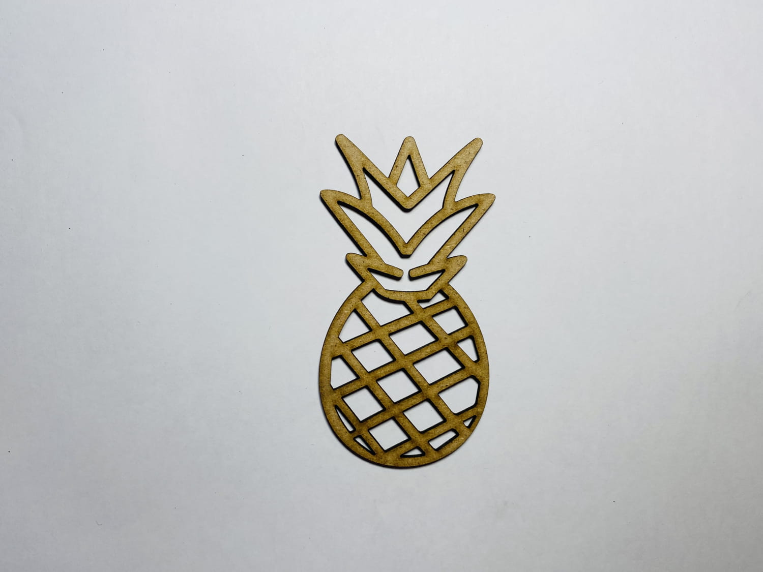 Laser Cut Pineapple Unfinished Wood Cutout Shape Free Vector