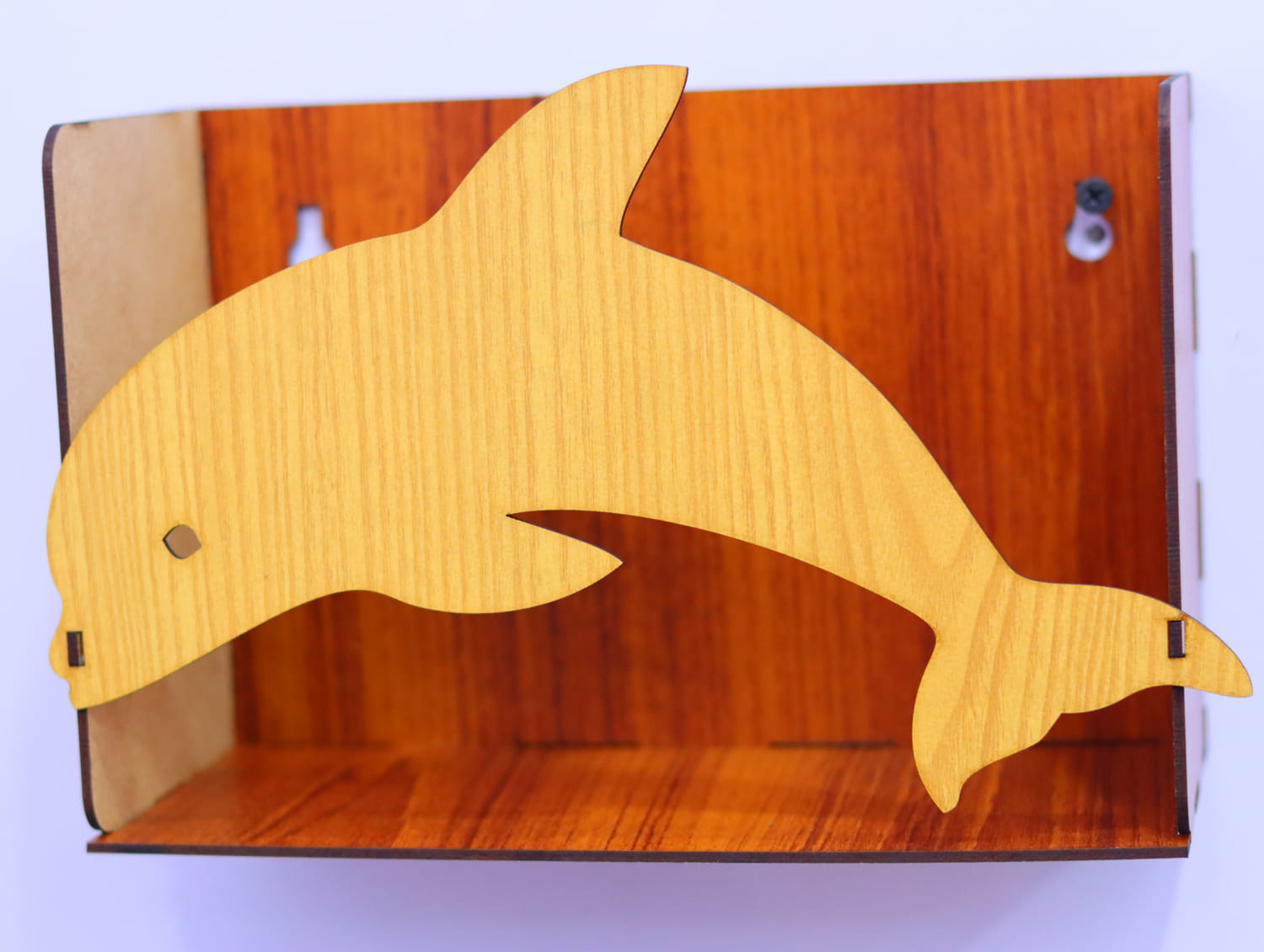 Laser Cut Dolphin Wall Shelf Free Vector