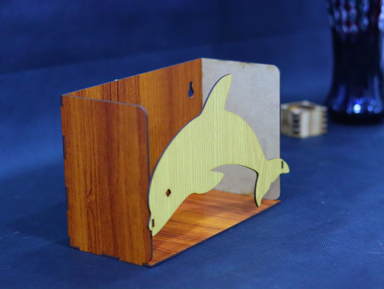 Laser Cut Dolphin Wall Shelf Free Vector