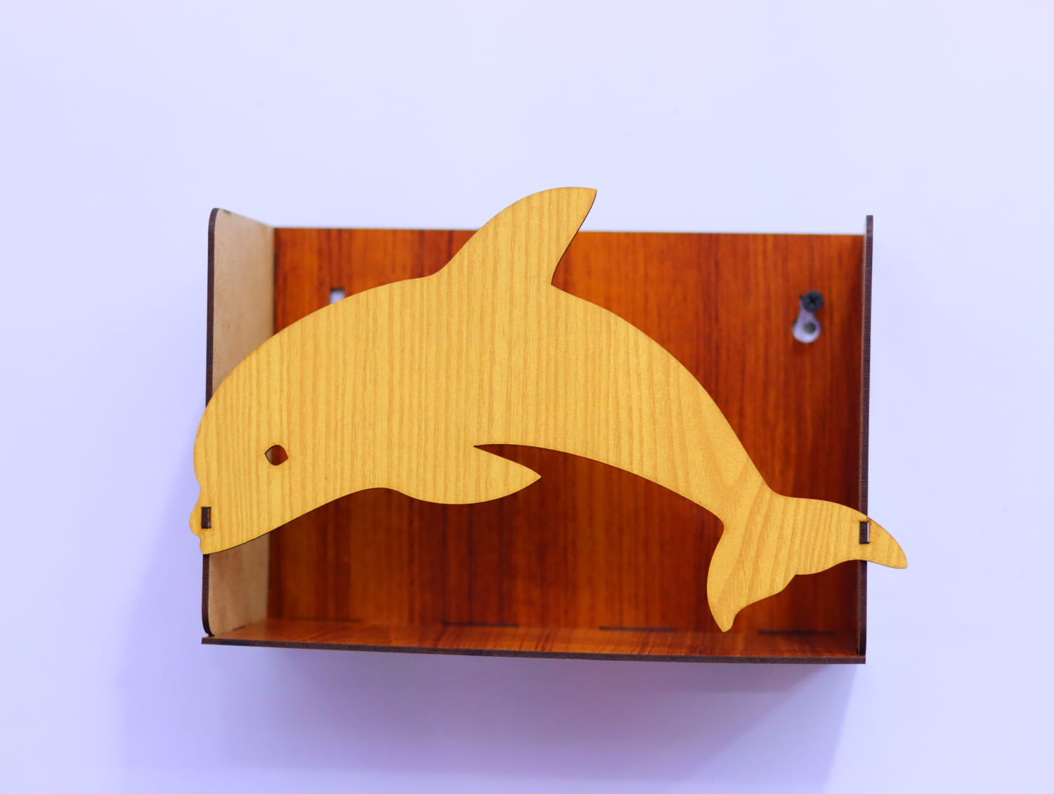 Laser Cut Dolphin Wall Shelf Free Vector