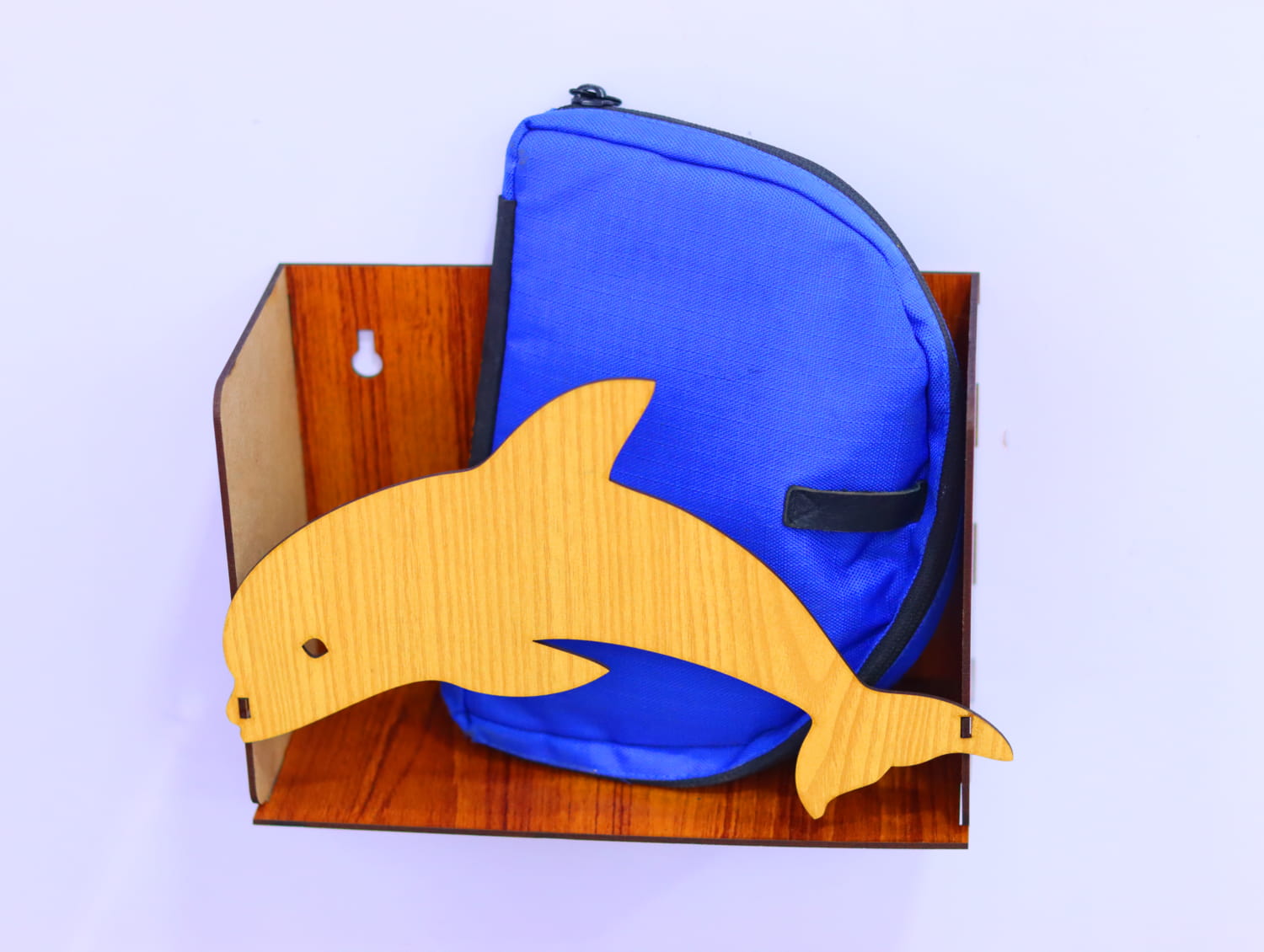 Laser Cut Dolphin Wall Shelf Free Vector