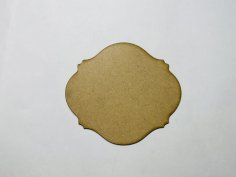 Laser Cut Unfinished Wood Plaque Blank Free Vector