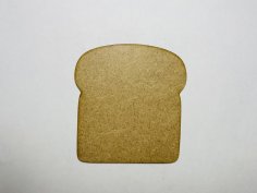 Laser Cut Wooden Bread Cutout Free Vector