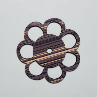 Laser Cut Flower Shape Unfinished Wood Craft Cutout Free Vector