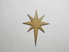 Laser Cut Wood Bethlehem Star Craft Shape Cutout Free Vector