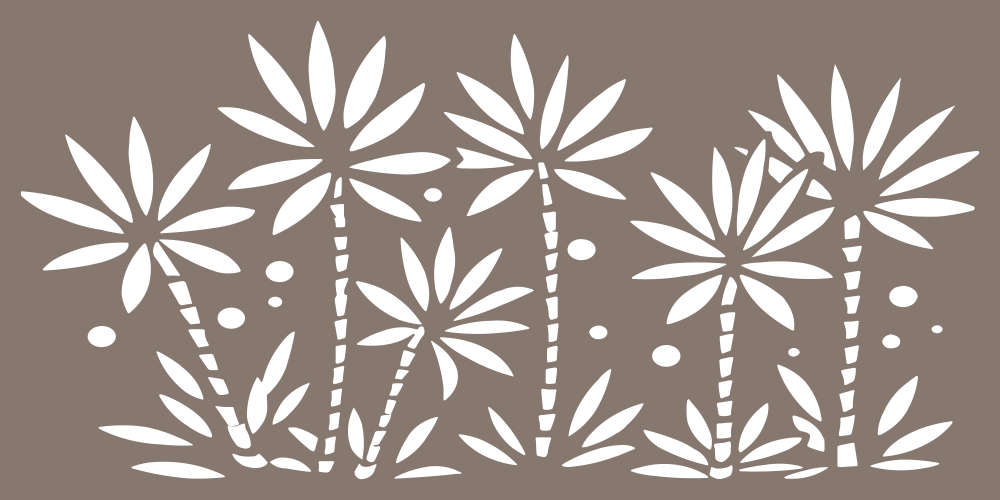 vector de patrón floral de árbol