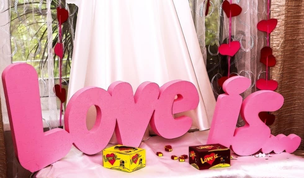 Laser Cut Love Is Wall Decor Wedding Sign