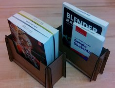 Laser Cut Cardboard Book Holders SVG File