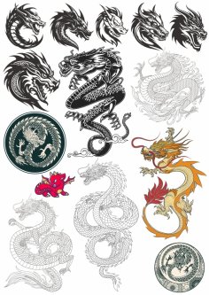 Dragons Vectors Free Vector