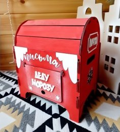 Laser Cut Letters To Santa Mailbox Free Vector