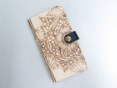 Laser Cut Wooden Phone Cover DXF File