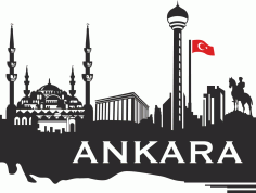 Ankara Skyline Free Vector