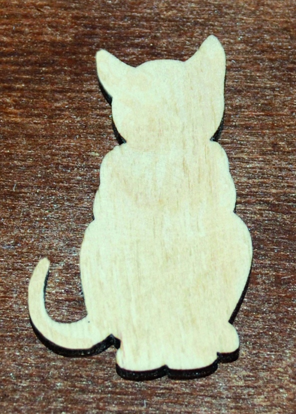 Laser Cut Cat Unfinished Wooden Cutout Free Vector