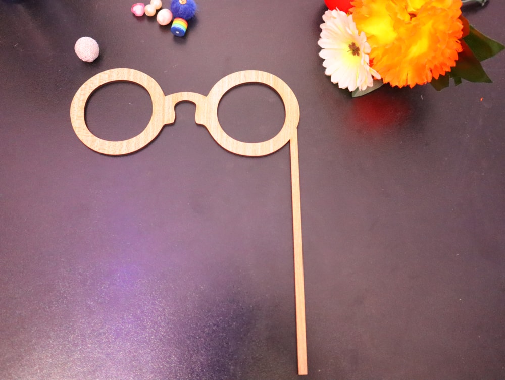 Laser Cut Party Wear Glasses Funny Glasses DXF File