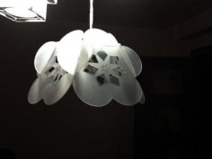 Fichier dxf de lampe fleur