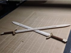 Arquivo dxf de espadas