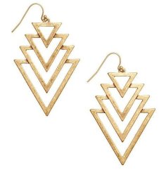 Laser Cut Deco Cascade Wooden Earrings