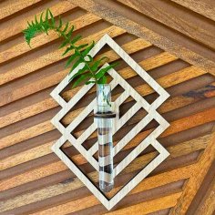 Laser Cut Wood Propagation Station Wall Hanging Modern