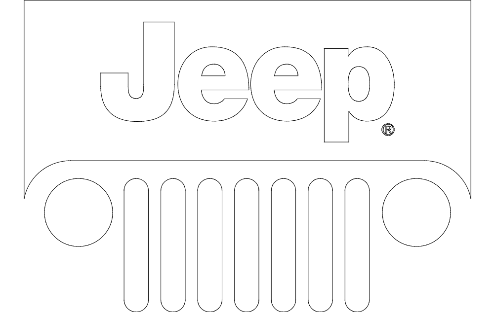 Файл логотипа Jeep dxf